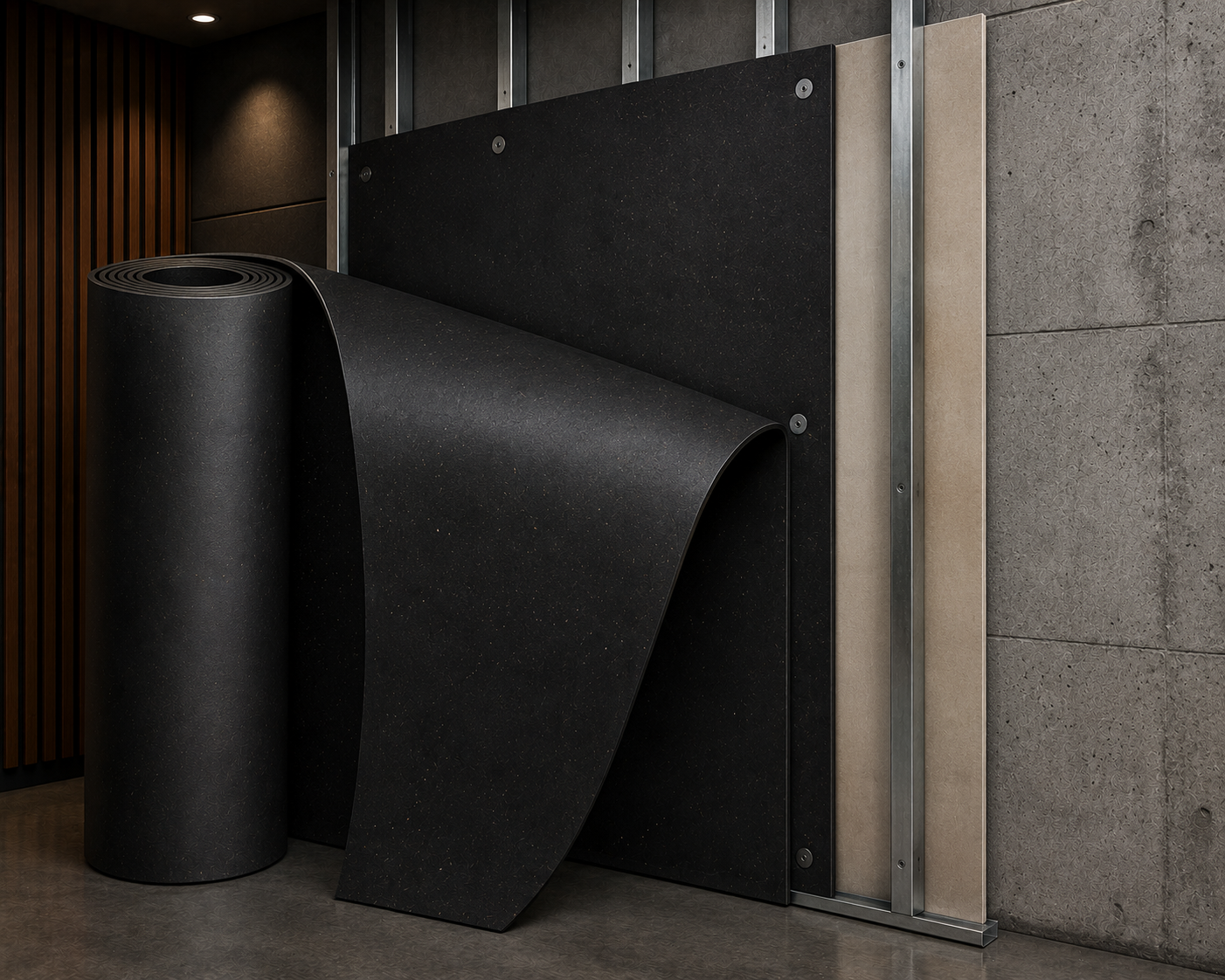 Rubber Mass Loaded Sound Barrier